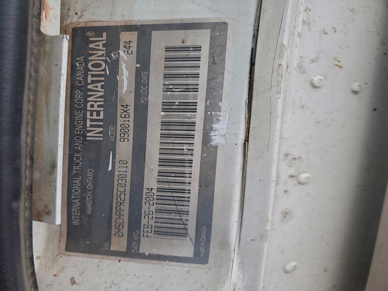 2005 International 9900 9900I - Semi Truck VIN: 2HSCHAPR25C030110 Lot: 93528645