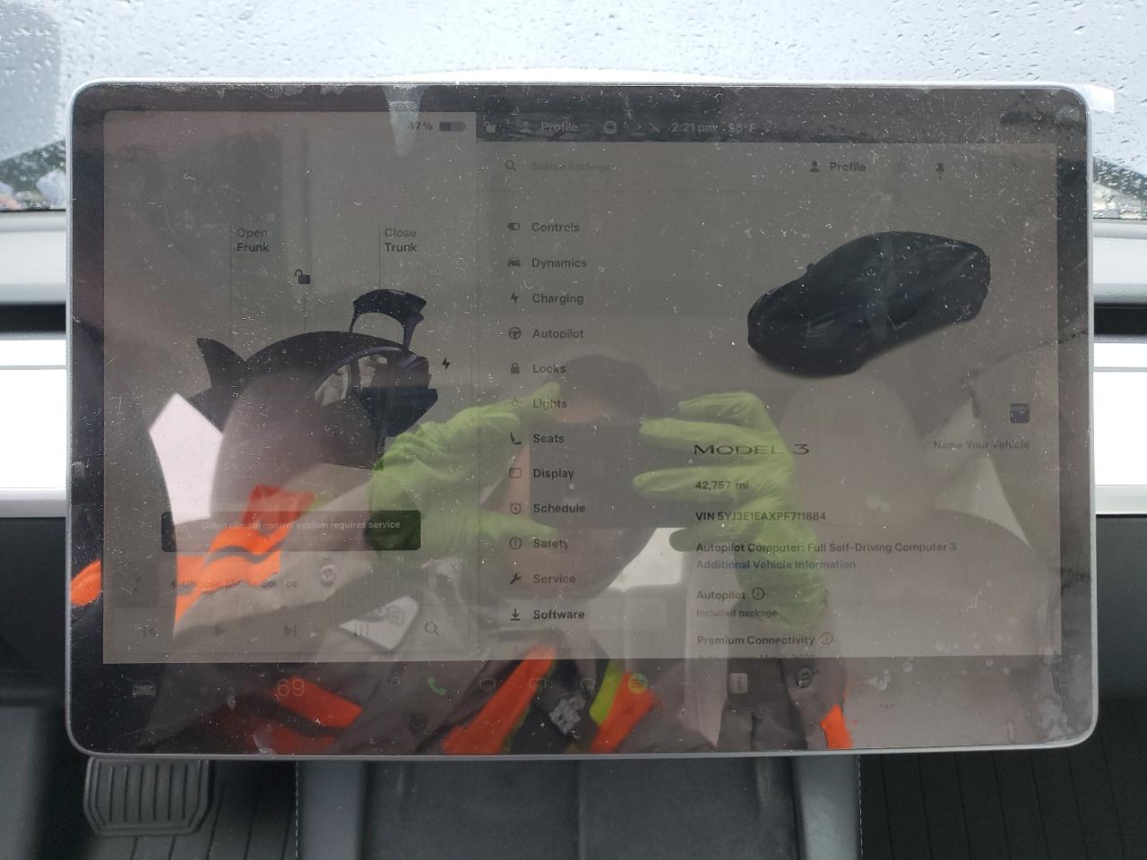 2023 Tesla Model 3 VIN: 5YJ3E1EAXPF711884 Lot: 93384955