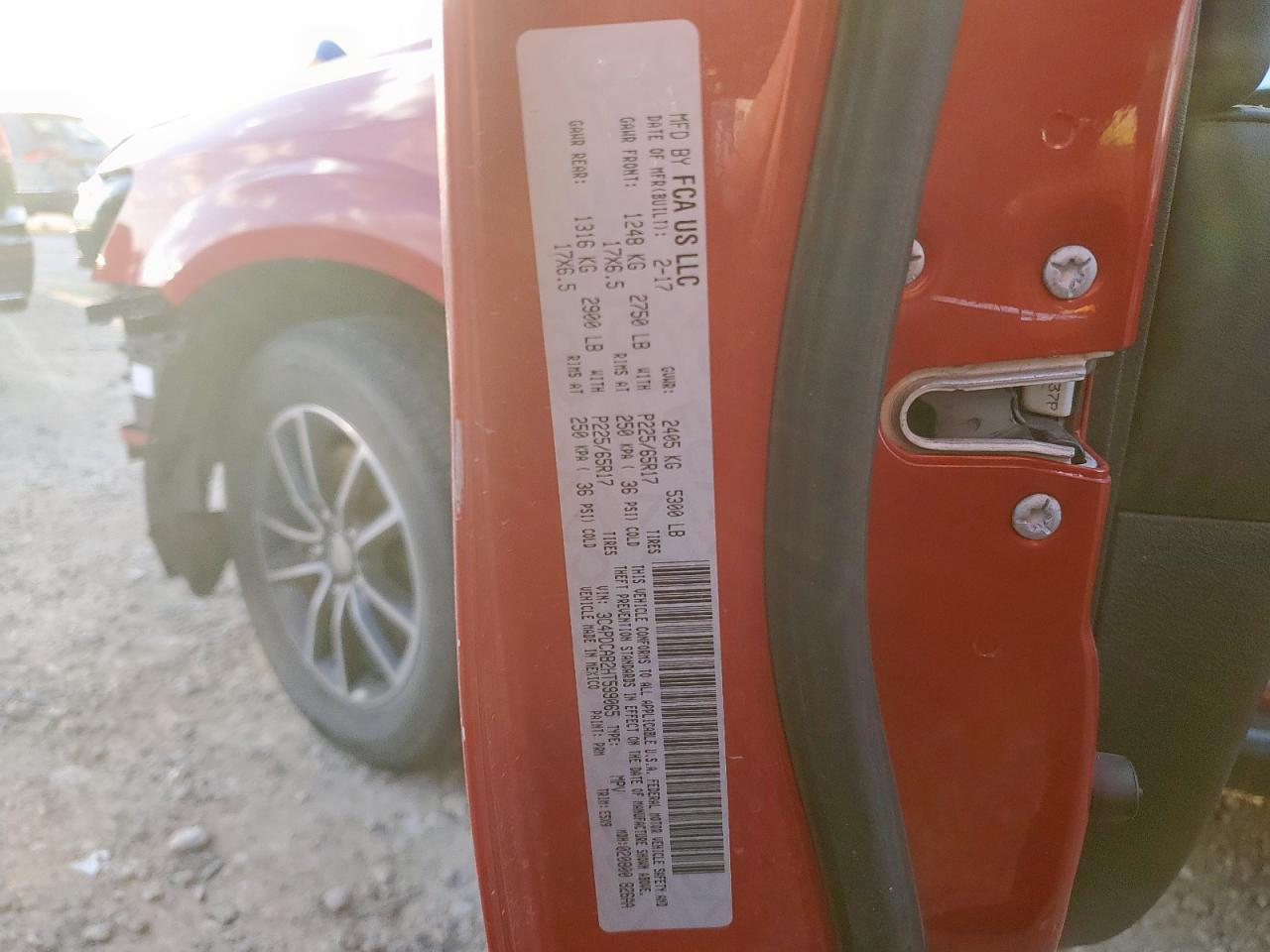 2017 Dodge Journey Se VIN: 3C4PDCAB2HT599065 Lot: 90521385