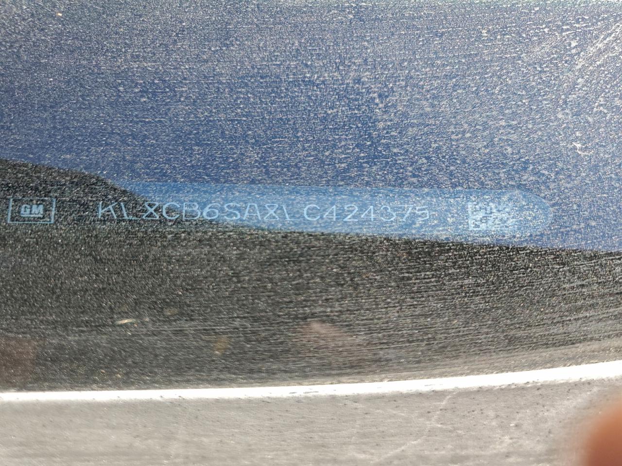 2020 Chevrolet Spark Ls VIN: KL8CB6SA8LC424375 Lot: 91714615