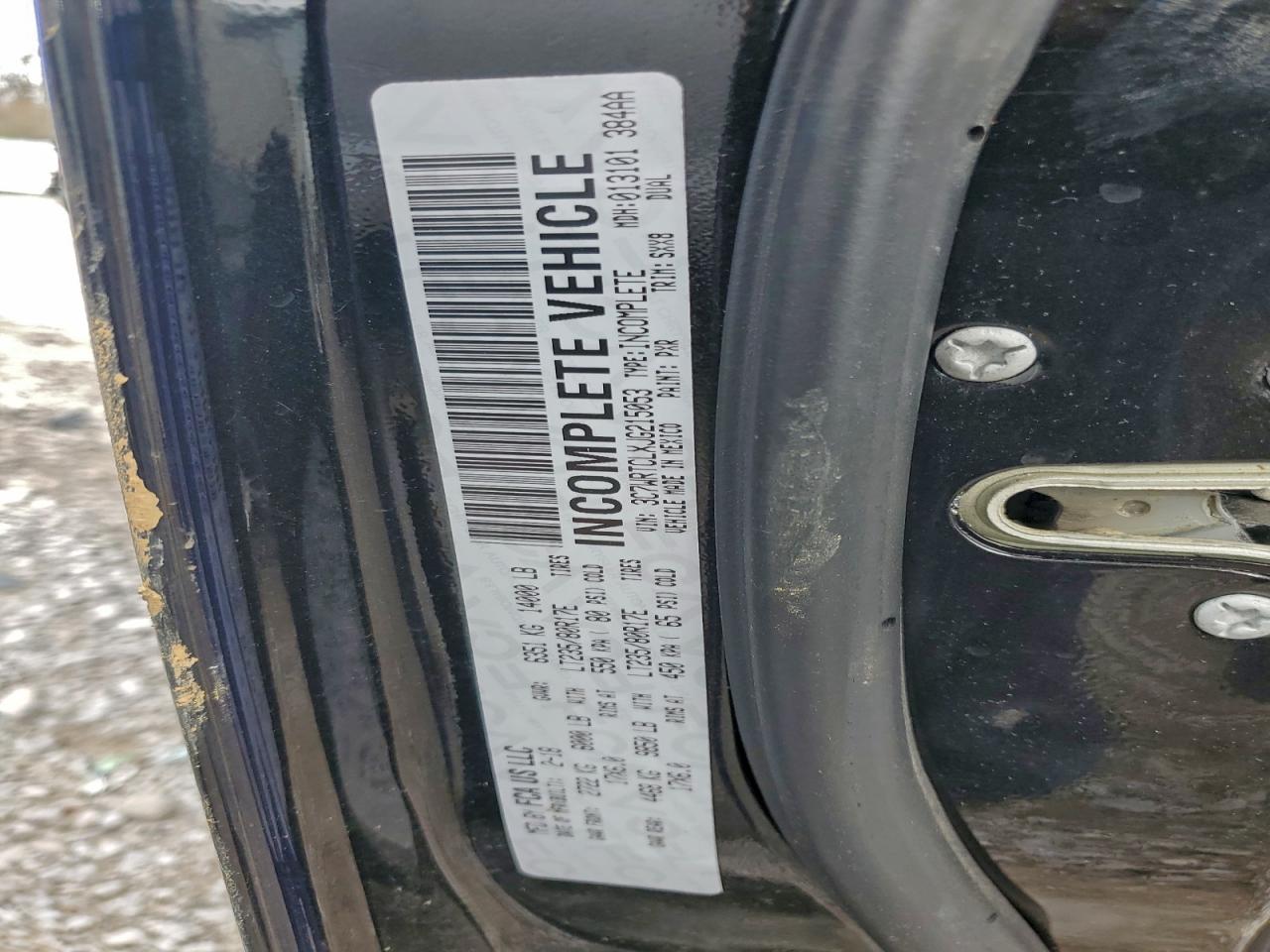 2018 Ram 3500 VIN: 3C7WRTCLXJG215053 Lot: 93907425