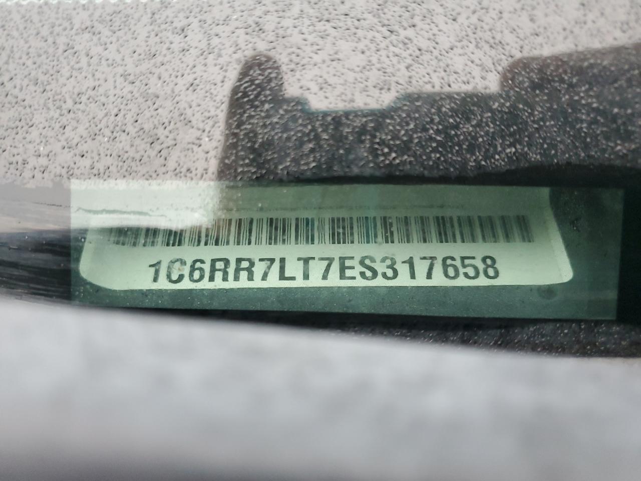 2014 Ram 1500 Slt VIN: 1C6RR7LT7ES317658 Lot: 92505195