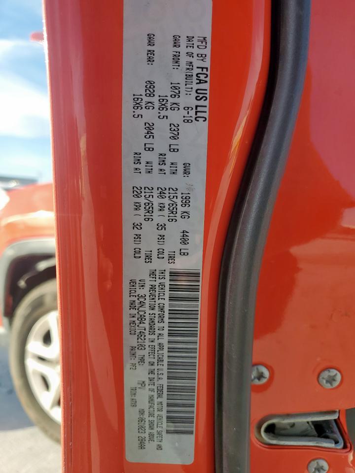 2018 Jeep Compass Sport VIN: 3C4NJCAB4JT462103 Lot: 92811045