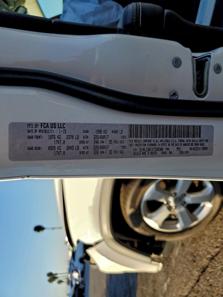 2019 Jeep Compass Latitude VIN: 3C4NJCBB1KT699308 Lot: 94497035