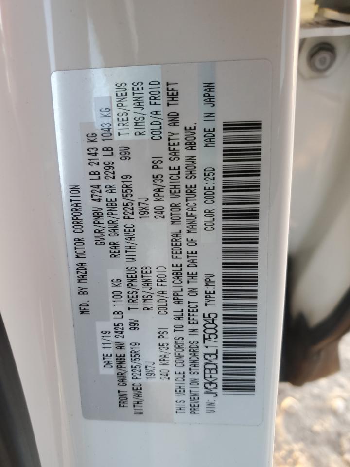 2020 Mazda Cx-5 Grand Touring VIN: JM3KFBDM3L1750045 Lot: 92886355