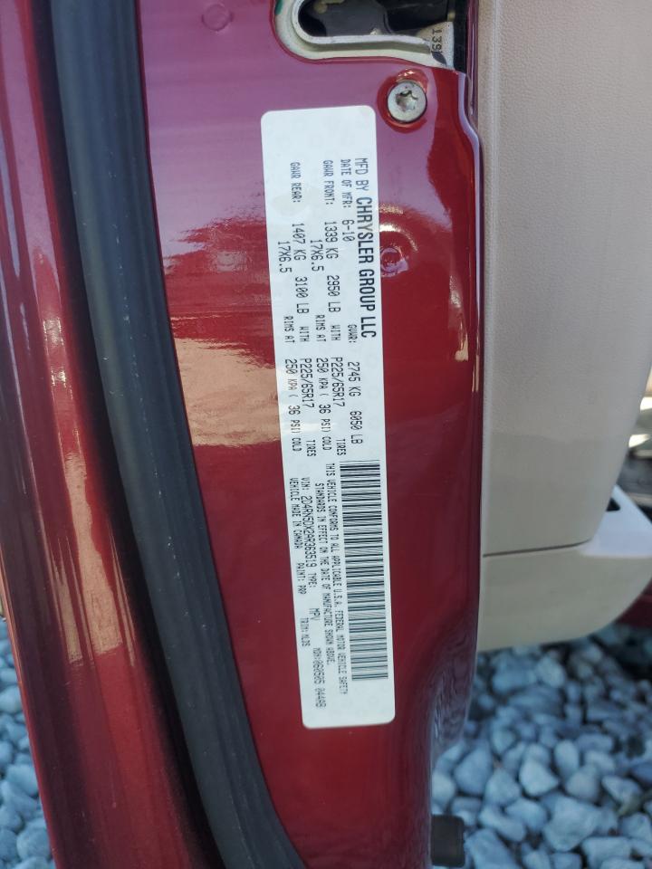 2010 Dodge Grand Caravan Sxt VIN: 2D4RN5DX2AR363519 Lot: 93067225