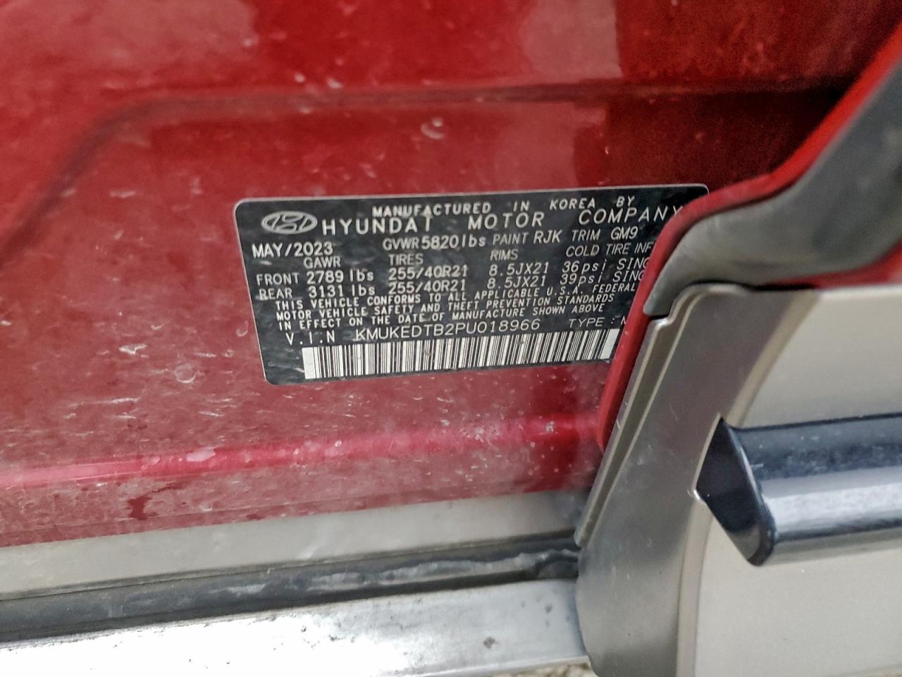 2023 Genesis Gv60 Performance VIN: KMUKEDTB2PU018966 Lot: 94552265