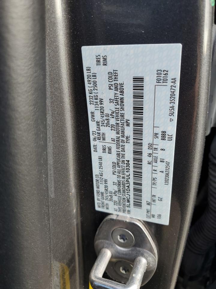 2023 Lincoln Corsair VIN: 5LMCJ1DA3PUL10304 Lot: 92169175