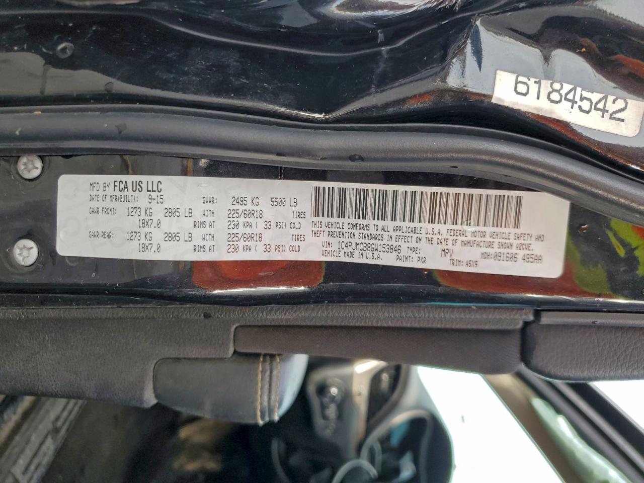 2016 Jeep Cherokee Latitude VIN: 1C4PJMCB8GW153846 Lot: 94442825