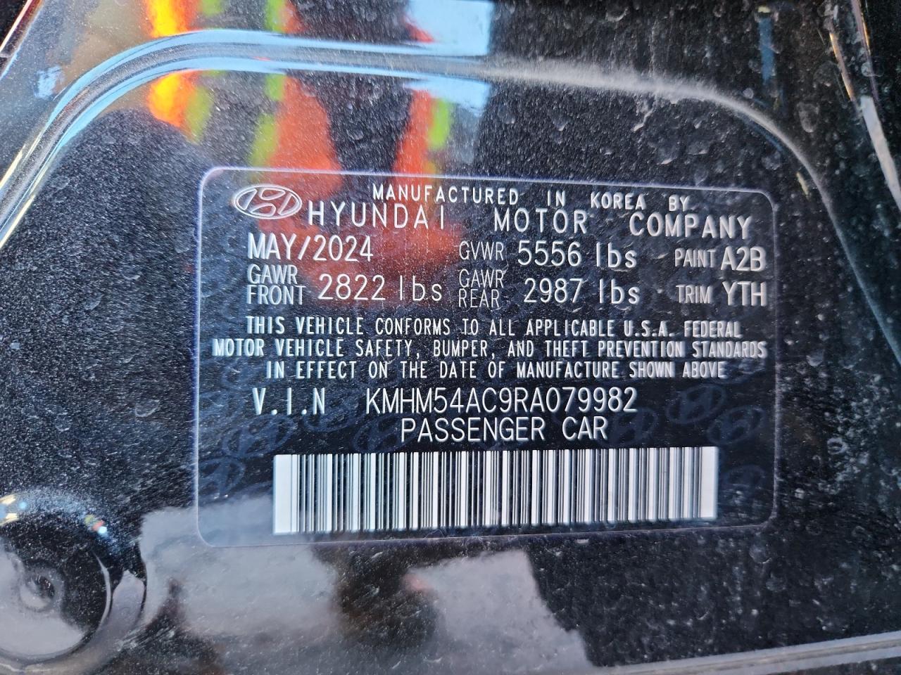 2024 Hyundai Ioniq 6 Limited VIN: KMHM54AC9RA079982 Lot: 93078255