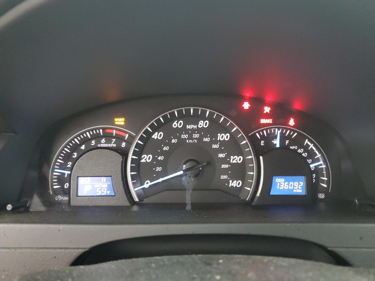 2012 Toyota Camry Base VIN: 4T1BF1FK8CU515780 Lot: 92356255