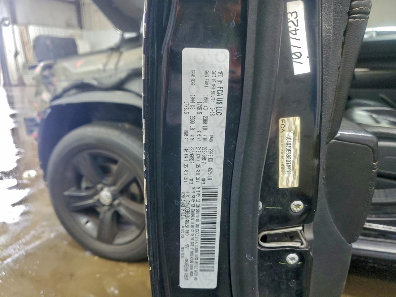 2016 Jeep Compass Latitude VIN: 1C4NJDEB9GD746020 Lot: 92918955