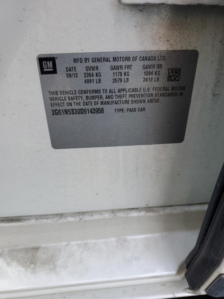 2013 Cadillac Xts VIN: 2G61N5S30D9143958 Lot: 93555975