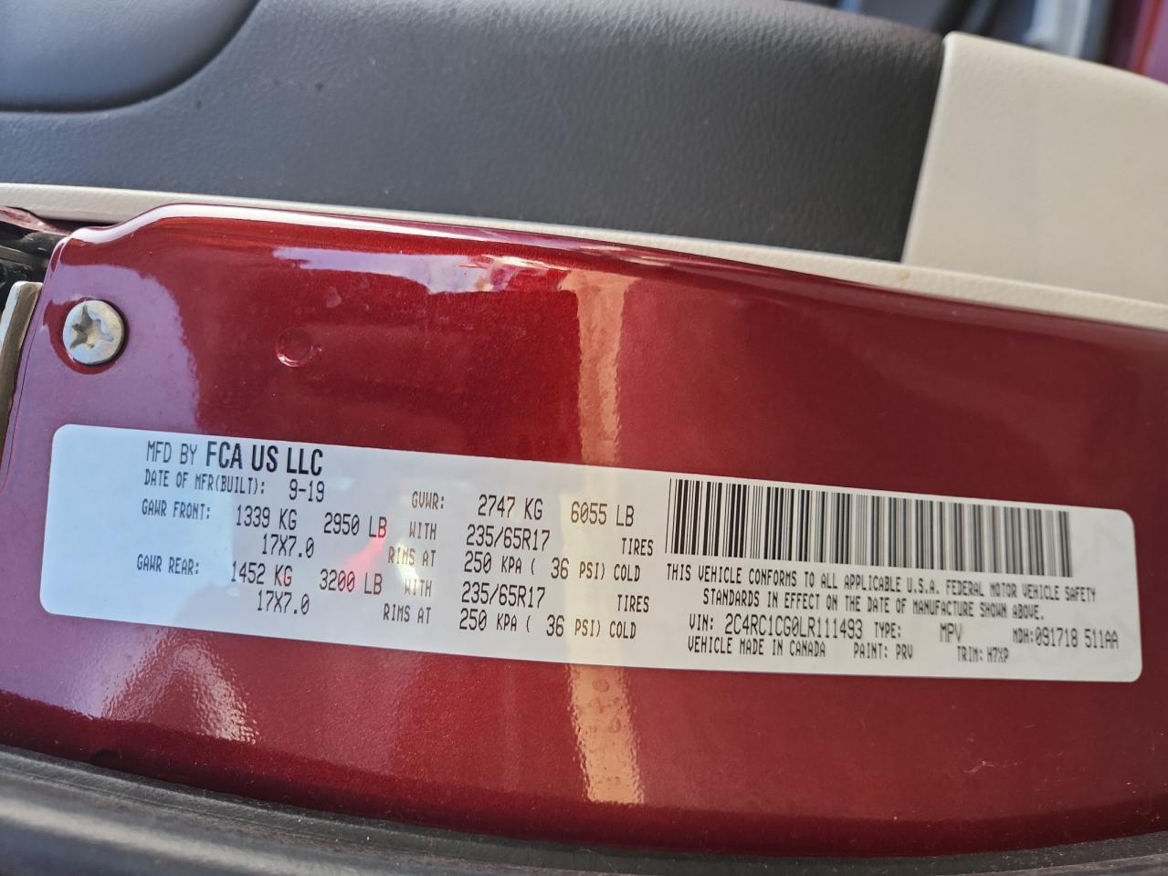 2020 Chrysler Voyager Lx VIN: 2C4RC1CG0LR111493 Lot: 92592885