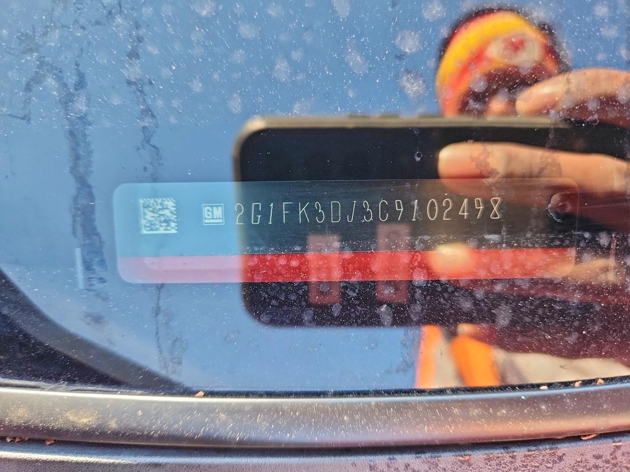 2012 Chevrolet Camaro 2Ss VIN: 2G1FK3DJ3C9102498 Lot: 93849785