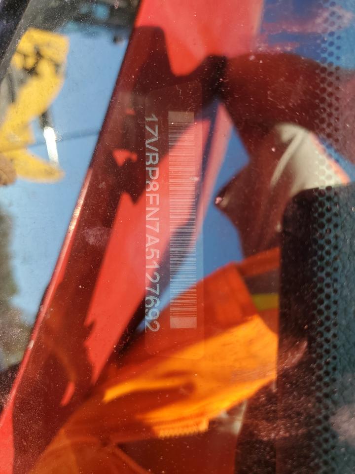 2010 Ford Mustang VIN: 1ZVBP8EN7A5127692 Lot: 92313435