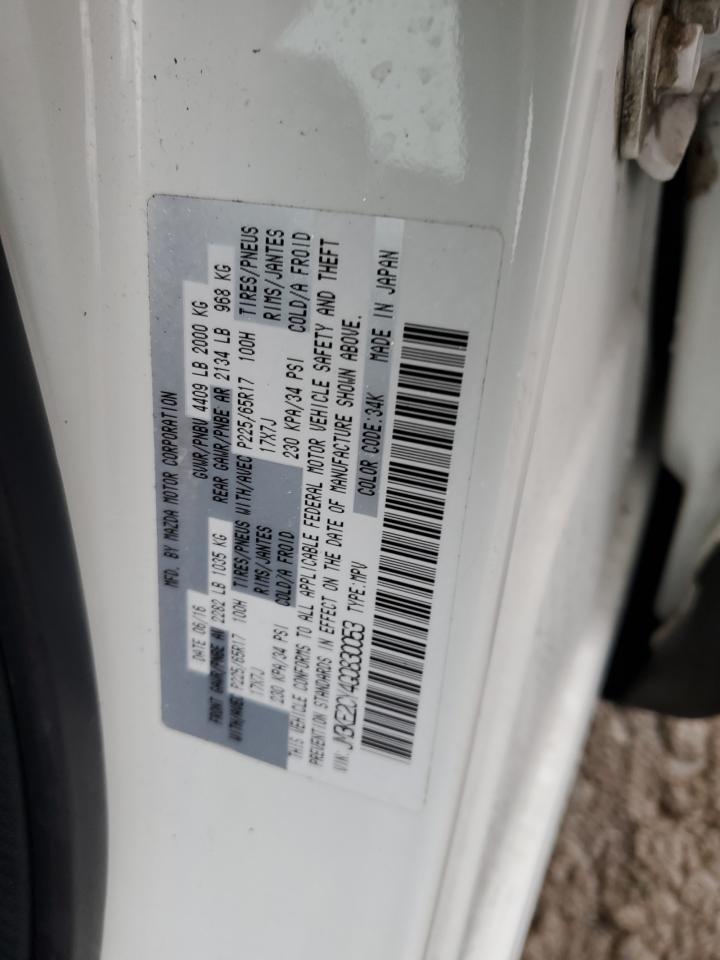 2016 Mazda Cx-5 Touring VIN: JM3KE2CY4G0830053 Lot: 91819015