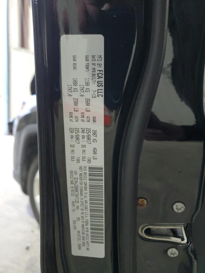 2019 Jeep Compass Latitude VIN: 3C4NJDBB0KT847129 Lot: 93098765