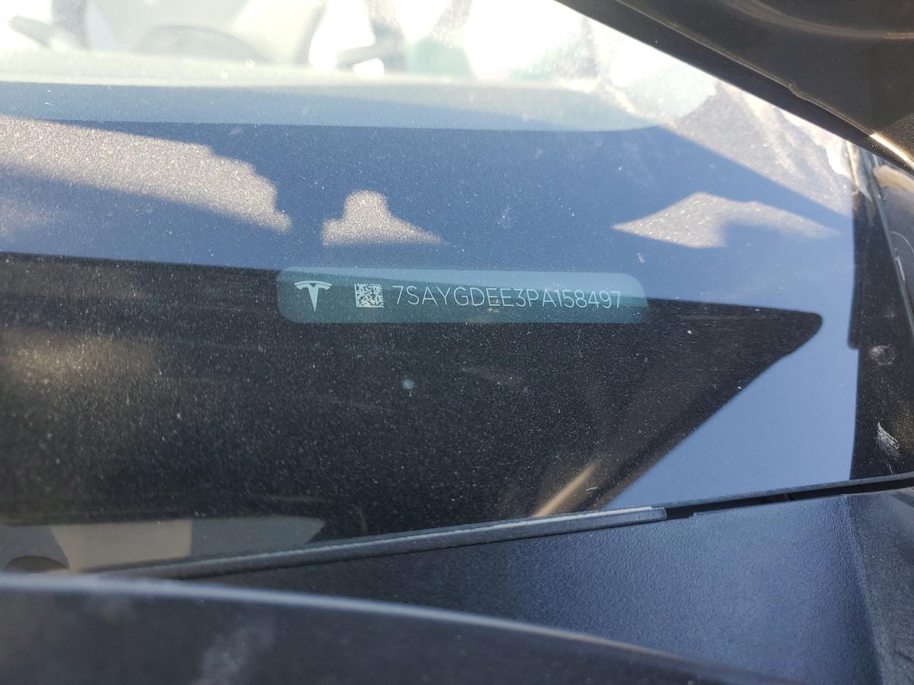 2023 Tesla Model Y VIN: 7SAYGDEE3PA158497 Lot: 92243255