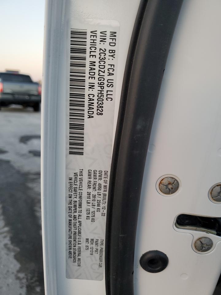 2023 Dodge Challenger Gt VIN: 2C3CDZJG9PH503828 Lot: 91808035