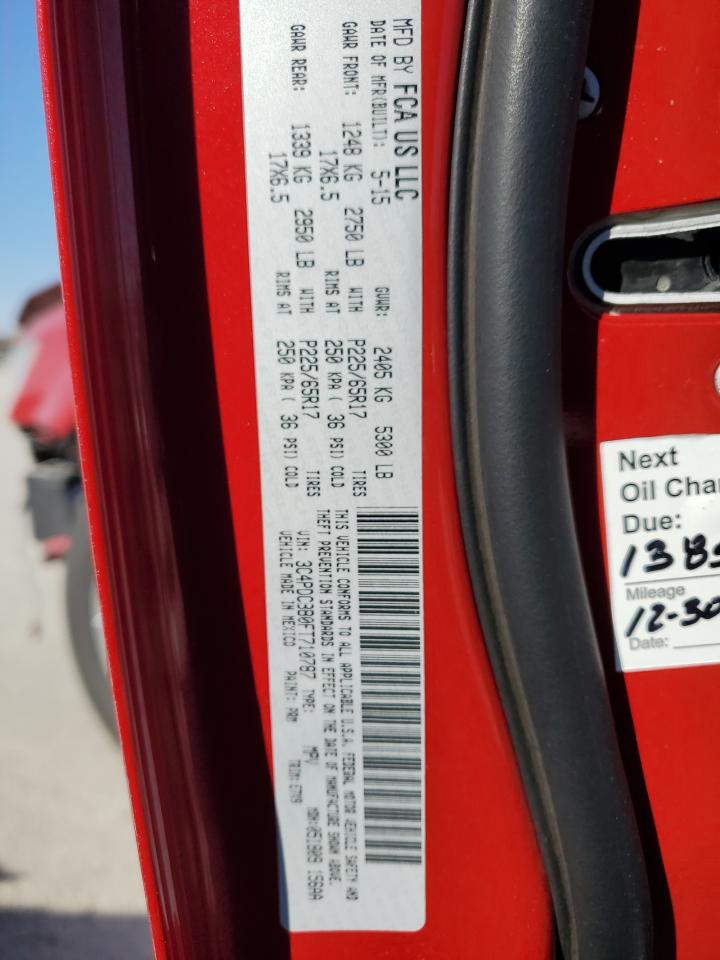 2015 Dodge Journey Sxt VIN: 3C4PDCBB0FT710787 Lot: 92388435