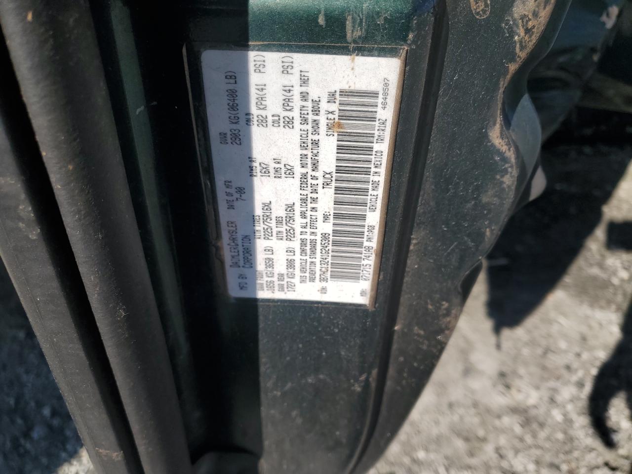 2001 Dodge Ram 1500 VIN: 3B7HC13Z41G245309 Lot: 91365515