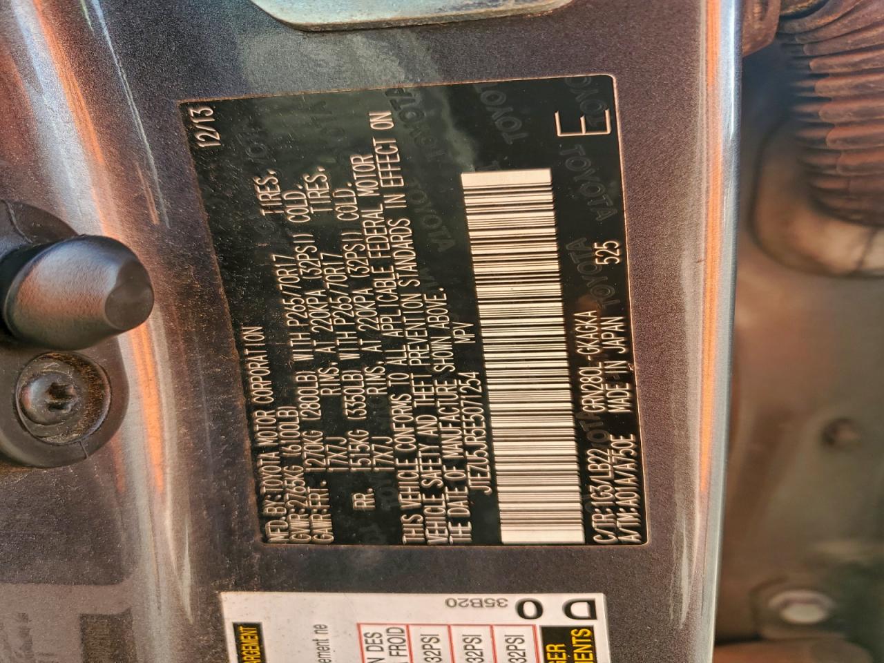 2014 Toyota 4Runner Sr5 VIN: JTEZU5JR5E5071254 Lot: 93867625