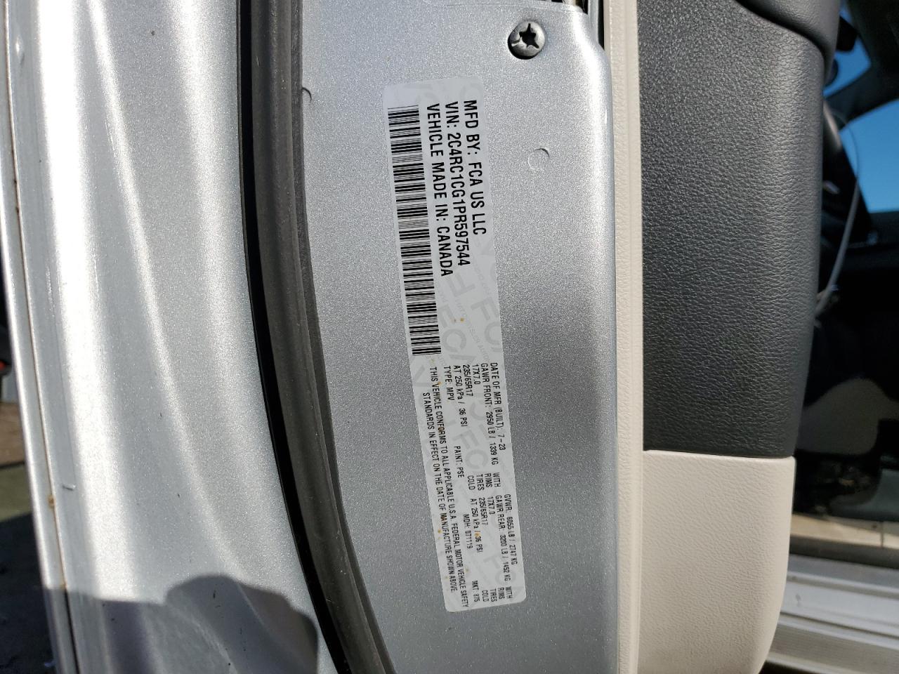 2023 Chrysler Voyager Lx VIN: 2C4RC1CG1PR597544 Lot: 92533925