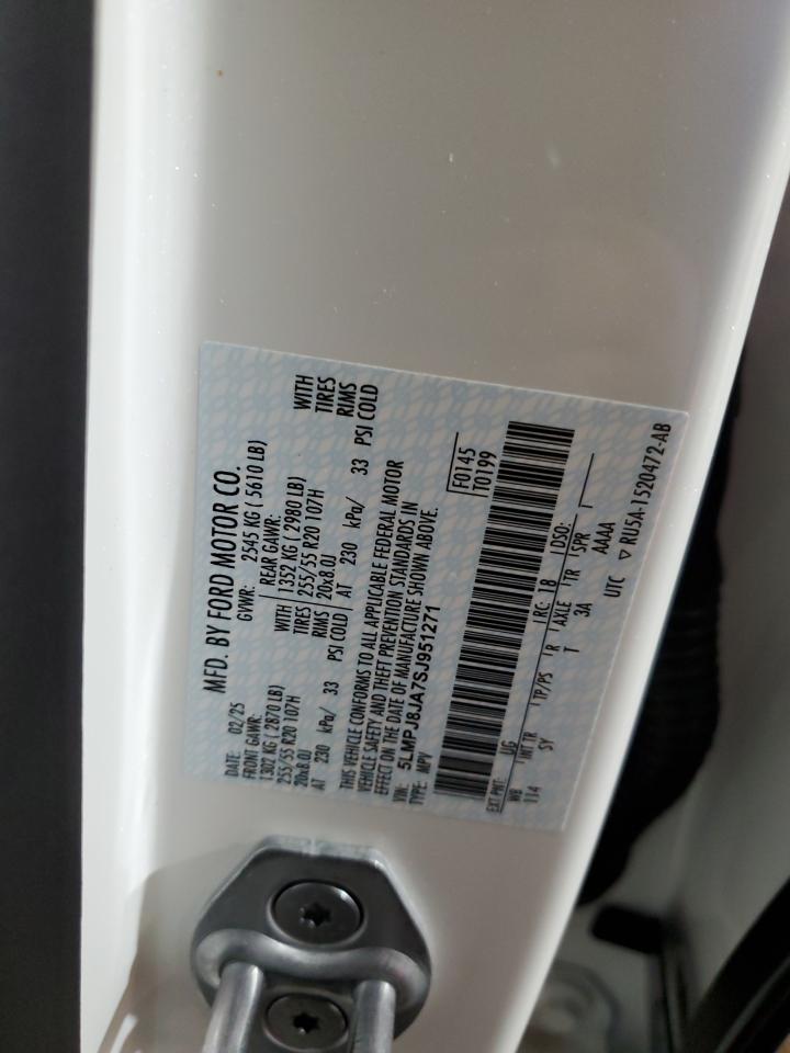 2025 Lincoln Nautilus Premiere VIN: 5LMPJ8JA7SJ951271 Lot: 91425725