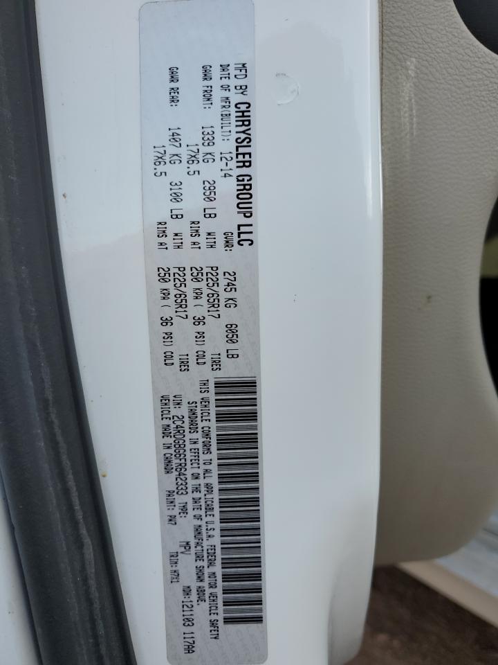 2015 Dodge Grand Caravan Se VIN: 2C4RDGBG6FR642333 Lot: 93324075