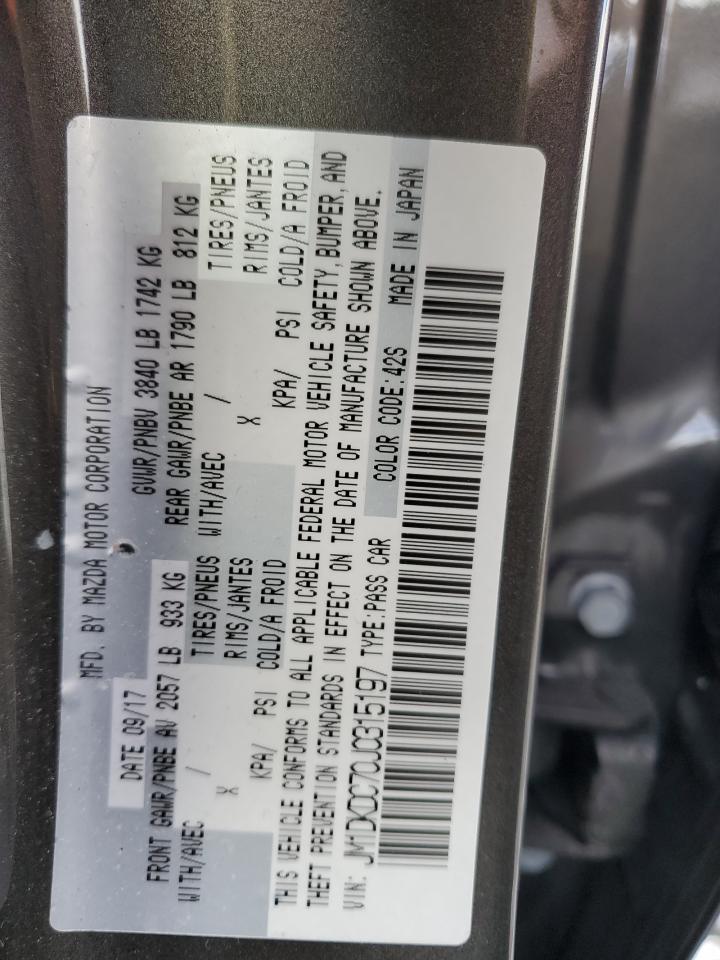 2018 Mazda Cx-3 Touring VIN: JM1DKDC70J0315197 Lot: 90996075