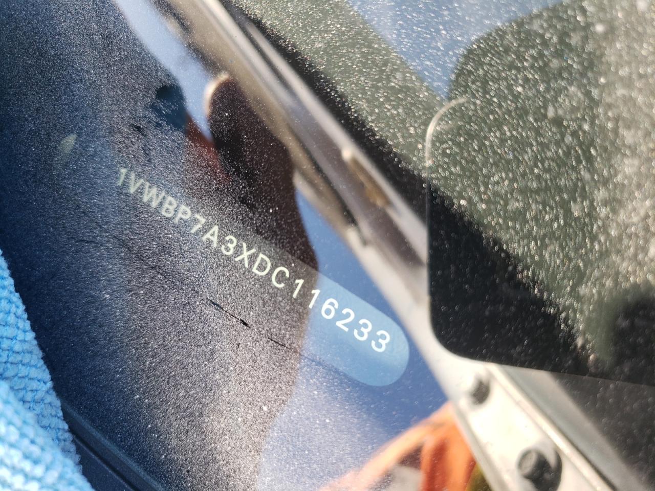 2013 Volkswagen Passat Se VIN: 1VWBP7A3XDC116233 Lot: 92512065