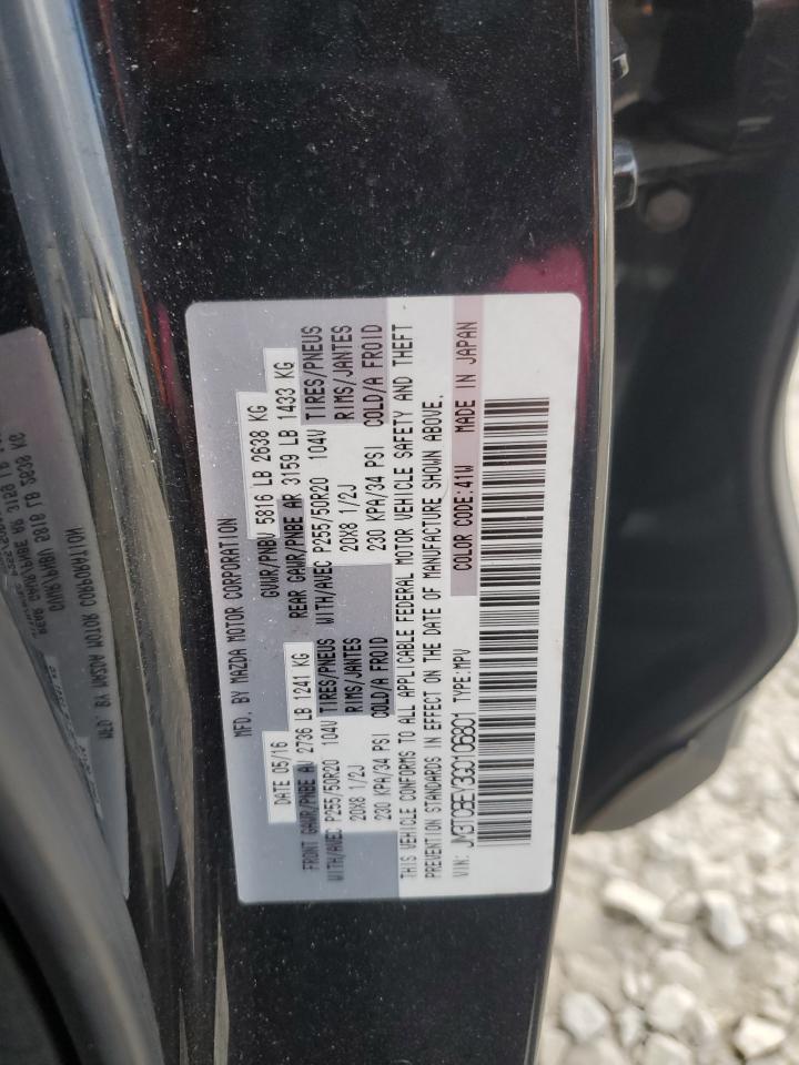 2016 Mazda Cx-9 Signature VIN: JM3TCBEY3G0106801 Lot: 92908745