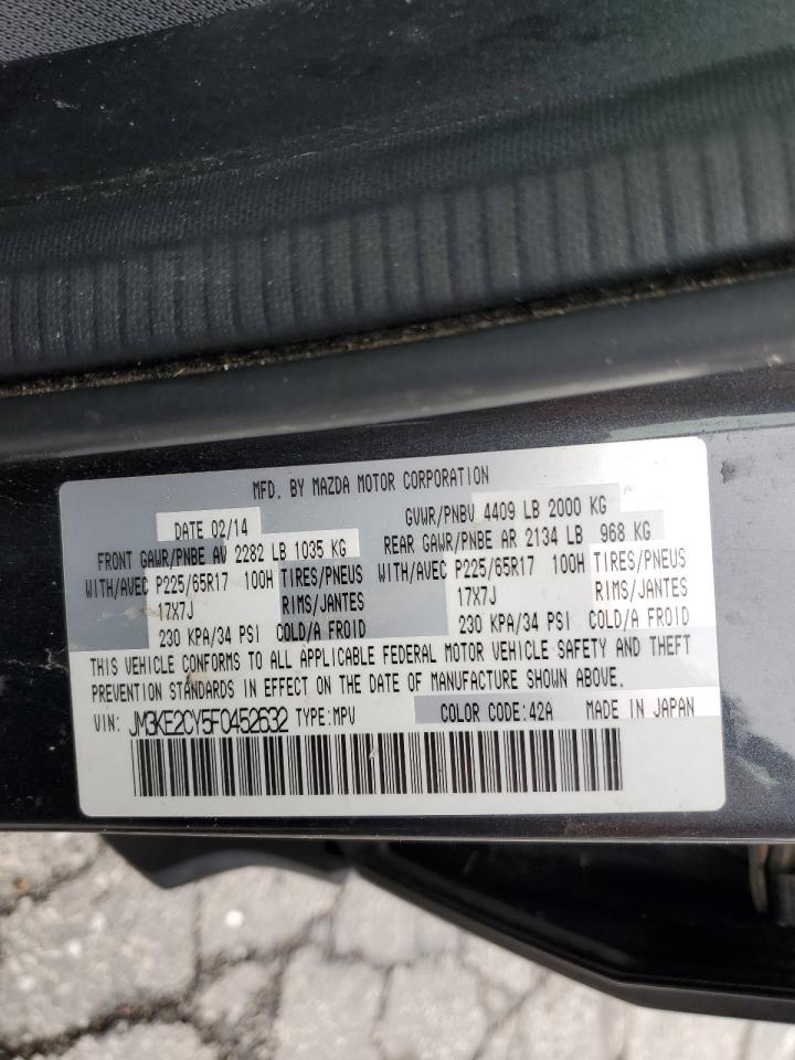 2015 Mazda Cx-5 Touring VIN: JM3KE2CY5F0452632 Lot: 92671715