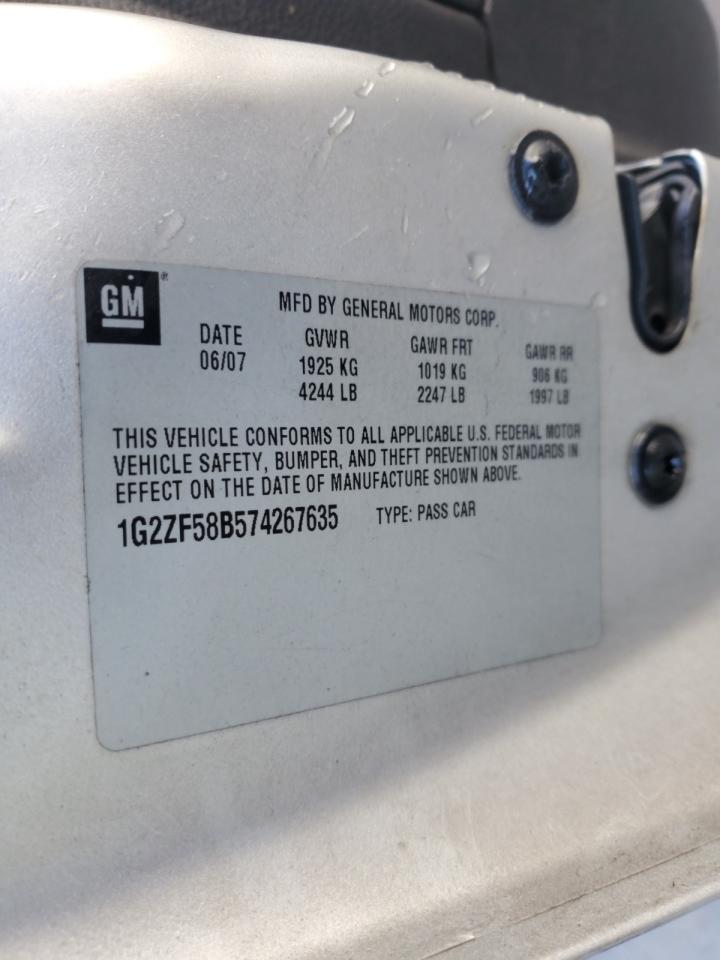 2007 Pontiac G6 Value Leader VIN: 1G2ZF58B574267635 Lot: 90690415