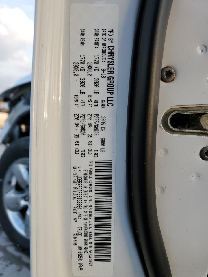 2014 Ram 1500 Slt VIN: 1C6RR7GT7ES152804 Lot: 93311675