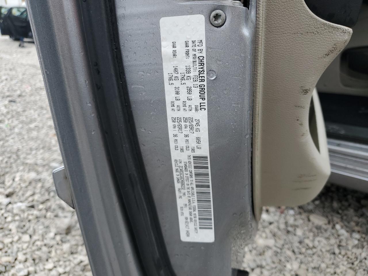 2013 Dodge Grand Caravan Sxt VIN: 2C4RDGCG6DR686232 Lot: 93832705