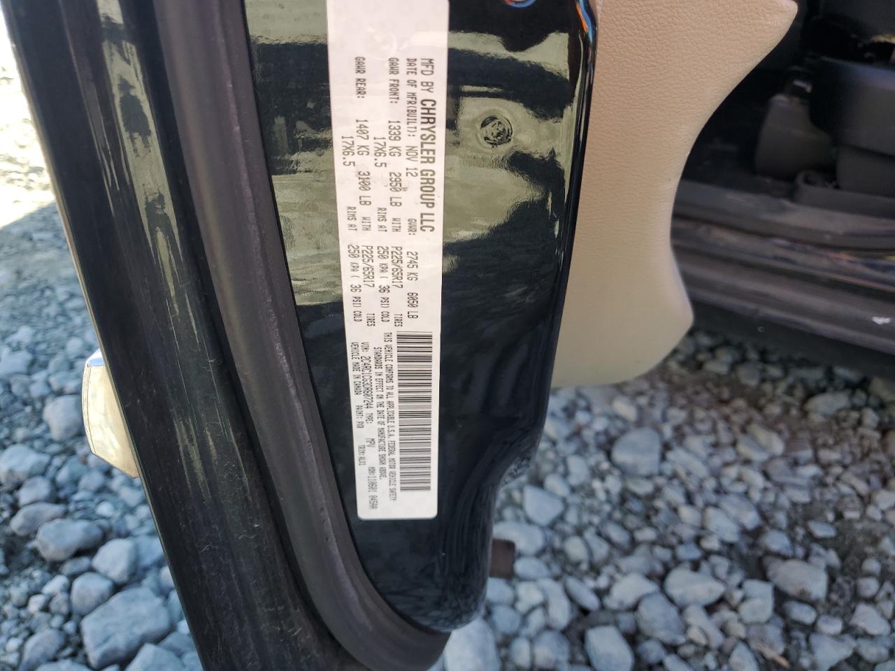 2013 Chrysler Town & Country Touring L VIN: 2C4RC1CG3DR607244 Lot: 91423945