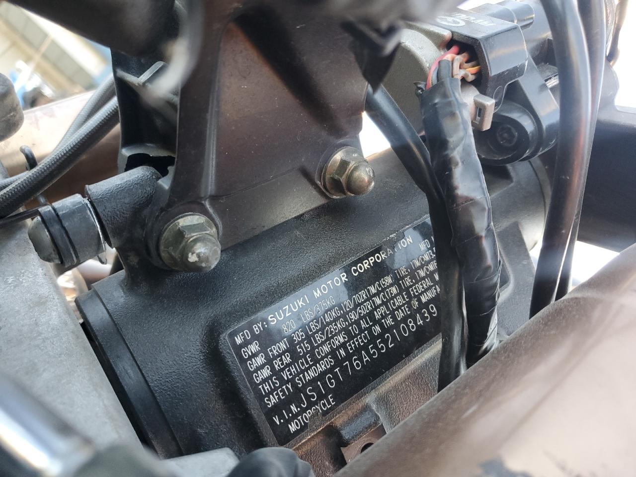 2005 Suzuki Gsx-R1000 VIN: JS1GT76A552108439 Lot: 91574925