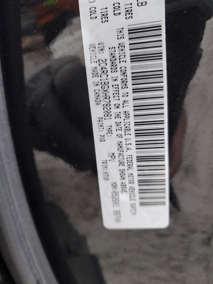 2017 Chrysler Pacifica Touring L VIN: 2C4RC1BGXHR782081 Lot: 93635065