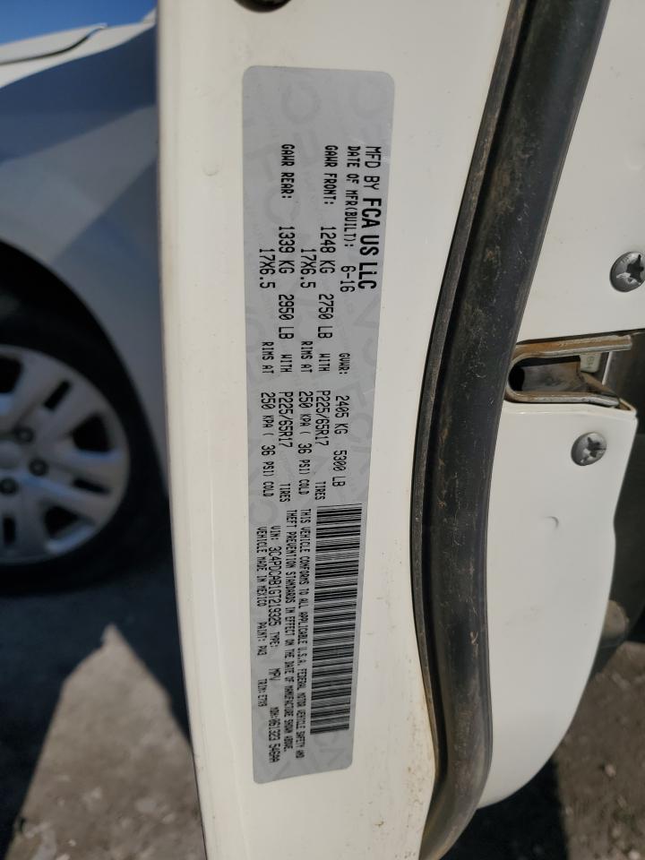 2016 Dodge Journey Se VIN: 3C4PDCAB1GT219325 Lot: 90464265