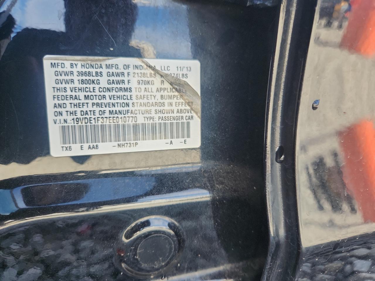 2014 Acura Ilx 20 VIN: 19VDE1F37EE010770 Lot: 92847545