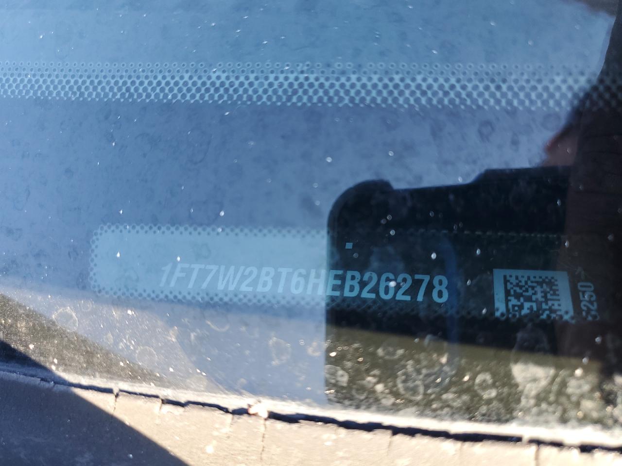 2017 Ford F250 Super Duty VIN: 1FT7W2BT6HEB26278 Lot: 92084725