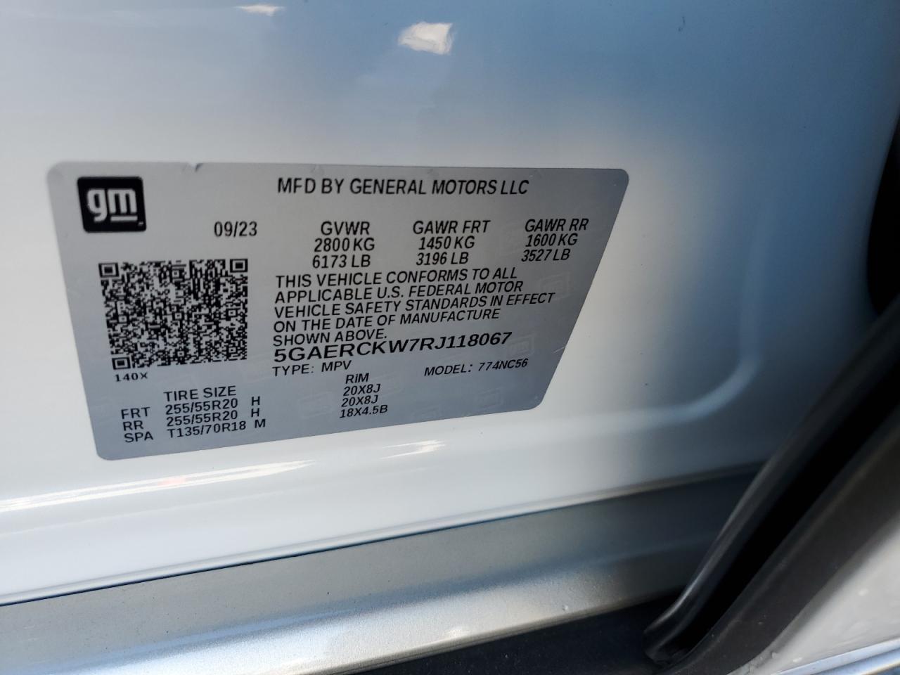 2024 Buick Enclave Premium VIN: 5GAERCKW7RJ118067 Lot: 90332045