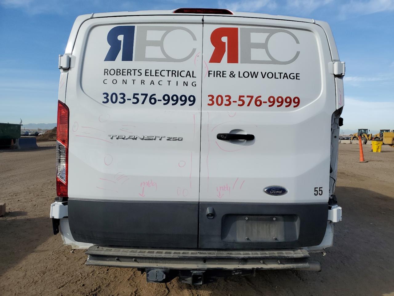 2022 Ford Transit T-250 VIN: 1FTBR1Y87NKA66913 Lot: 92291645