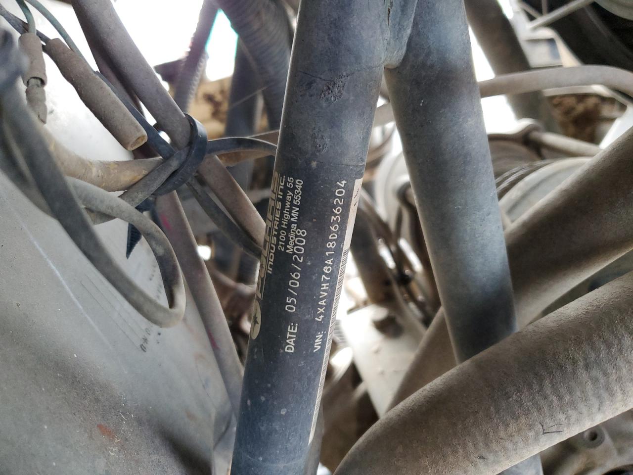 2008 Polaris Ranger Rzr VIN: 4XAVH76A18D636204 Lot: 92669455