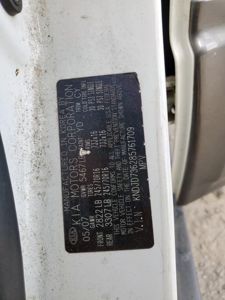 2008 Kia Sorento Ex VIN: KNDJD736285761709 Lot: 91986295