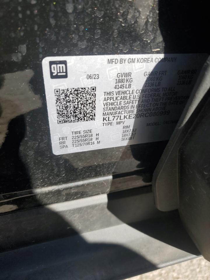 2024 Chevrolet Trax Activ VIN: KL77LKE20RC080999 Lot: 91082855