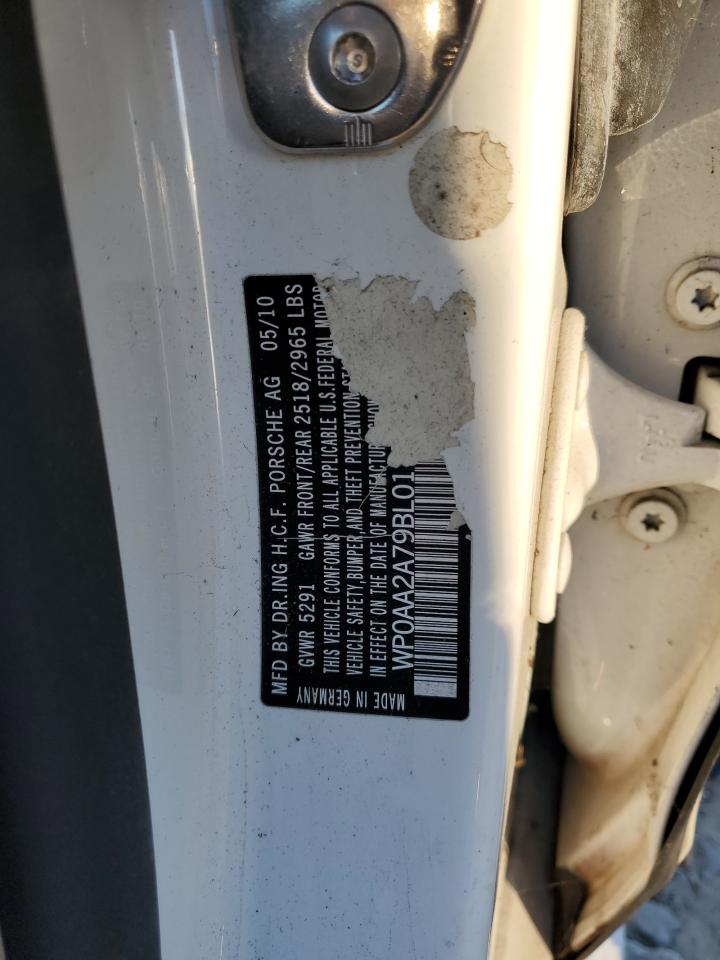 2011 Porsche Panamera 2 VIN: WP0AA2A79BL011797 Lot: 89530265