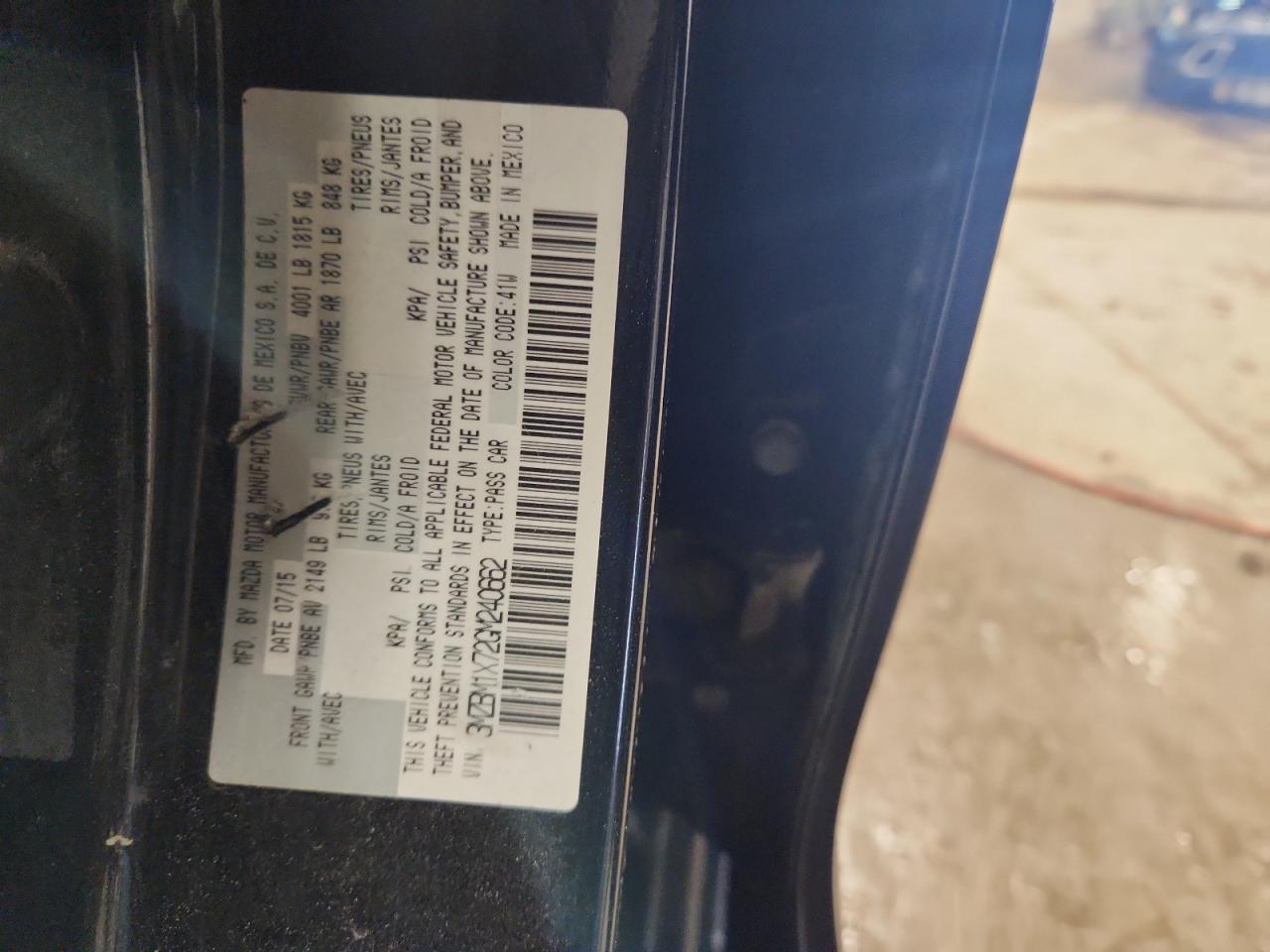 2016 Mazda 3 Grand Touring VIN: 3MZBM1X72GM240662 Lot: 93338365